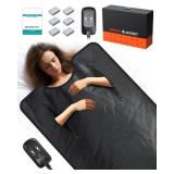 Sauna Blanket Infrared Sauna Blanket with Infrared Light, Sauna Bag for Relaxation and Wellness, Waterproof Infrared Heat Sauna Wrap - Retail: $89 Sauna Blanket Infrared Sauna Blanket with Infrared Light, Sauna Bag for Relaxation and Wellness, Waterproof Infrared Heat Sauna Wrap - Retail: $89