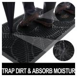 Colorxy Waterproof Doormat, Sturdy Natural Rubber Front Indoor Mat, Non Slip Low Profile Indoor Outdoor Door Mats, Stain and Fade Resistant Floor Mat, Easy Clean Patio Entrance Mat, 30 Colorxy Waterproof Doormat, Sturdy Natural Rubber Front Indoor Mat, Non Slip Low Profile Indoor Outdoor Door Mats, Stain and Fade Resistant Floor Mat, Easy Clean Patio Entrance Mat, 30