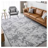 FlyDOIT Large Area Rugs for Living Room Bedroom, 4x6 Ft Tie-Dyed Light Grey Ultra Soft Comfy Thickened Memory-Foam Indoor Carpets, Cozy Modern Floor Rug for Boys Girls Playroom Dorm Nursery Home Dé FlyDOIT Large Area Rugs for Living Room Bedroom, 4x6 Ft Tie-Dyed Light Grey Ultra Soft Comfy Thickened Memory-Foam Indoor Carpets, Cozy Modern Floor Rug for Boys Girls Playroom Dorm Nursery Home Dé
