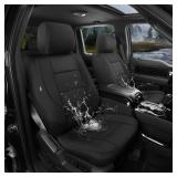 GIANT PANDA Waterproof Neoprene Front Car Seat Covers Custom Fit Ford F150 F250 F350 F450 Super Crew/Crew Cab Pickup Trucks, Leak-Proof Wetsuit Seat Covers Protectors, Airbag Compatible,2-Pack(Black)  GIANT PANDA Waterproof Neoprene Front Car Seat Covers Custom Fit Ford F150 F250 F350 F450 Super Crew/Crew Cab Pickup Trucks, Leak-Proof Wetsuit Seat Covers Protectors, Airbag Compatible,2-Pack(Black)