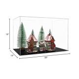 Clear Acrylic Display Case-Assemble Countertop Box with Black Base ,Dustproof Protection Showcase for Action Figures Toys Collectibles (22x13x12in/55x33x30cm) - Retail: $60 Clear Acrylic Display Case-Assemble Countertop Box with Black Base ,Dustproof Protection Showcase for Action Figures Toys Collectibles (22x13x12in/55x33x30cm) - Retail: $60