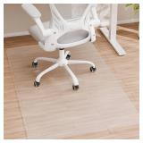 HOMEK Crystal Clear Chair Mat for Hardwood Floor, 48†x 36†Office Chair Mat for Hard Floors, 1/8†Thick Office Mat for Rolling Chairs - Retail: $33 HOMEK Crystal Clear Chair Mat for Hardwood Floor, 48†x 36†Office Chair Mat for Hard Floors, 1/8†Thick Office Mat for Rolling Chairs - Retail: $33