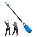 Rocalt Golf Swing Trainer, Right-Handed Click Stick Grip Trainer | Practice & Pre-Round Warm-Up Golf Training Aid for Inertia & Swing Tempo Practice, Helps Improve Flexibility & Maintain Balance - Ret Rocalt Golf Swing Trainer, Right-Handed Click Stick Grip Trainer | Practice & Pre-Round Warm-Up Golf Training Aid for Inertia & Swing Tempo Practice, Helps Improve Flexibility & Maintain Balance - Ret