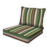 Honeycomb Outdoor Essentials Deep Seat, 24 x 24, Stripe Pine Green Chair Cushion for Patio Furniture - Retail: $70 Honeycomb Outdoor Essentials Deep Seat, 24 x 24, Stripe Pine Green Chair Cushion for Patio Furniture - Retail: $70