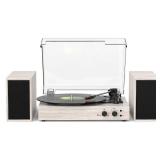 Record Player with Speakers and USB Encoding, Belt Driven Vintage Bluetooth Turntables for Vinyl Records with 20W Power External Speakers, 3 Speed 3 Size, Auto Stop, Dust Cover, RCA/AUX Port Dark Gree Record Player with Speakers and USB Encoding, Belt Driven Vintage Bluetooth Turntables for Vinyl Records with 20W Power External Speakers, 3 Speed 3 Size, Auto Stop, Dust Cover, RCA/AUX Port Dark Gree