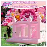 13FTx13FT Large Pink Inflatable Bounce House 100% PVC Bounce House for Big Kids Pink Jumper Bouncy Castle Kids and Adult Wedding Decorations for Outdoor Birthday Party(Including 1500W Blowerï¼ 13FTx13FT Large Pink Inflatable Bounce House 100% PVC Bounce House for Big Kids Pink Jumper Bouncy Castle Kids and Adult Wedding Decorations for Outdoor Birthday Party(Including 1500W Blowerï¼Â