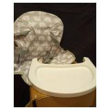 5 in 1 Foldable Baby High Chair,Convertible Highchair for Babies and Toddlers-Portable Infant Booster Seat,Carry Small Box,Dining Chair,Toddler High Chair with 5-Point Harness,Removable Tray-Grey - Re 5 in 1 Foldable Baby High Chair,Convertible Highchair for Babies and Toddlers-Portable Infant Booster Seat,Carry Small Box,Dining Chair,Toddler High Chair with 5-Point Harness,Removable Tray-Grey - Re