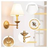 Adust Battery Operated Wall Sconce Set of Two Remote Control Dimmable Rechargeable LED Light Bulb, 3 Color Temps LED, for Bedroom Living Room - Retail: $87 Adust Battery Operated Wall Sconce Set of Two Remote Control Dimmable Rechargeable LED Light Bulb, 3 Color Temps LED, for Bedroom Living Room - Retail: $87