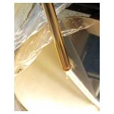 pombconw Natural Ostrich Feather Lamp Modern Floor Lamp for Living Room LED Standing Lamp with Foot Switch Gold Finish Elegant Feather Lampshade for Girl Bedroom Decor (Blue Green) - Retail: $189 pombconw Natural Ostrich Feather Lamp Modern Floor Lamp for Living Room LED Standing Lamp with Foot Switch Gold Finish Elegant Feather Lampshade for Girl Bedroom Decor (Blue Green) - Retail: $189