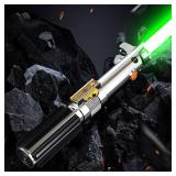 BSTSABER RGB Dueling Lightsaber, Motion Control 39 Sets Sound Effects and 12 Colors Change, Smooth Swing Metal Handle Light Saber for Adults Cosplay Gifts (RGB) - Retail: $140 BSTSABER RGB Dueling Lightsaber, Motion Control 39 Sets Sound Effects and 12 Colors Change, Smooth Swing Metal Handle Light Saber for Adults Cosplay Gifts (RGB) - Retail: $140