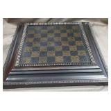 The BOMBAY Company Premium Large Wood Chess Checkers Box Set 2005 Approx 23x23x3