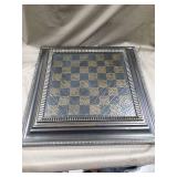 The BOMBAY Company Premium Large Wood Chess Checkers Box Set 2005 Approx 23x23x3