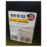 Heavy Duty Storage Bins with Yellow Handles