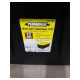 Heavy-Duty Storage Bins with Yellow Lids - Set of 3