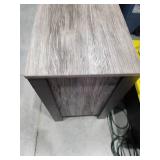 Signature Design by Ashley Cazenfeld Rustic 2 Drawer Nightstand with 2 Slim-Profile USB Charging Stations  Weathered Gray