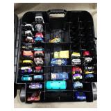 Hot Wheels Vehicle Playsets Plastic Carrying Case in Black w/Cars