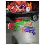 Collection of Nerf guns including DinoSquad
