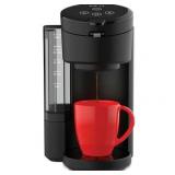 Instant Solo Cafe 2-in-1 Single Serve Coffee Maker for K-Cup Pods and Ground Coffee  Black