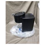 Instant Solo Cafe 2-in-1 Single Serve Coffee Maker for K-Cup Pods and Ground Coffee  Black