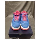 Nike Air Force 1 Blue and Pink Sneakers Size 9