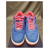 Nike Air Force 1 Blue and Pink Sneakers Size 9