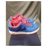 Nike Air Force 1 Blue and Pink Sneakers Size 9