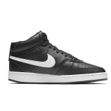 Nike Women s Court Vision Mid Sneaker  Black/White  8 Regular US