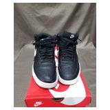 Nike Women s Court Vision Mid Sneaker  Black/White  8 Regular US