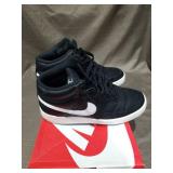 Nike Women s Court Vision Mid Sneaker  Black/White  8 Regular US