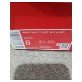 Nike Women s Court Vision Mid Sneaker  Black/White  8 Regular US