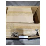 16-Piece Modern Black and White Dinnerware Set