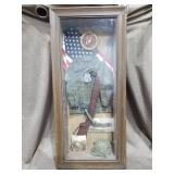USMC Military Shadow Box with Uniform and M1 Garand