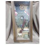 USMC Military Shadow Box with Uniform and M1 Garand