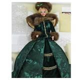 1996 Holiday Caroler Barbie Doll Holiday Porcelain Collection Mattel #15760