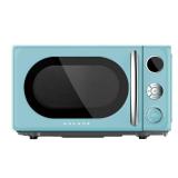 Galanz 0.7 cu. ft. Retro Countertop Microwave Oven  700 Watts  Blue