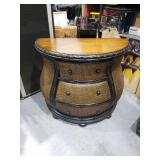 Half Moon Rattan Entry Table