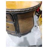 Half Moon Rattan Entry Table