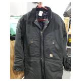 Carhartt Black Insulated Coveralls Size 42 Regular
