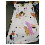 Seasonal Decorative Plush Throw Blankets Set of 2