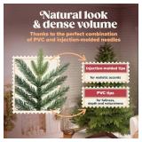 $58 Artificial Christmas Tree 7.5ft - Premium Realistic by Pure Living