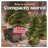 $58 Artificial Christmas Tree 7.5ft - Premium Realistic by Pure Living