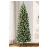 Annecy 7.5ft Pre-lit Pencil Slim Christmas Tree,