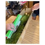 $80 5FT Lime Green Bendable Artificial Christmas Tree with Ornaments