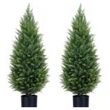 $258 ECOLVANT Two 3ft Artificial Topiary Trees