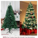 $60 6ft/180CM Artificial Christmas Tree - 1200 Tips, Green Spruce