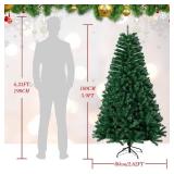 $60 6ft/180CM Artificial Christmas Tree - 1200 Tips, Green Spruce