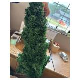 $80 5ft Prelit Artificial Xmas Tree with Ornaments, Pink Champagne/White