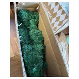 $80 5ft Prelit Artificial Xmas Tree with Ornaments, Pink Champagne/White