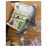 $80 5ft Prelit Artificial Xmas Tree with Ornaments, Pink Champagne/White