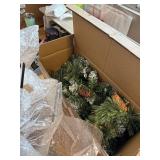 2.5FT Prelit Small Outdoor Christmas Tree Set for Porch